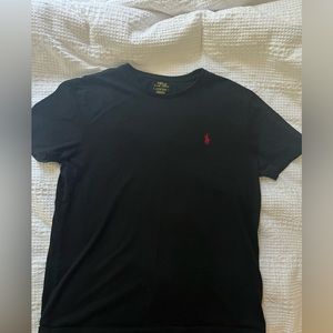 Polo black tshirt unisex adult’s